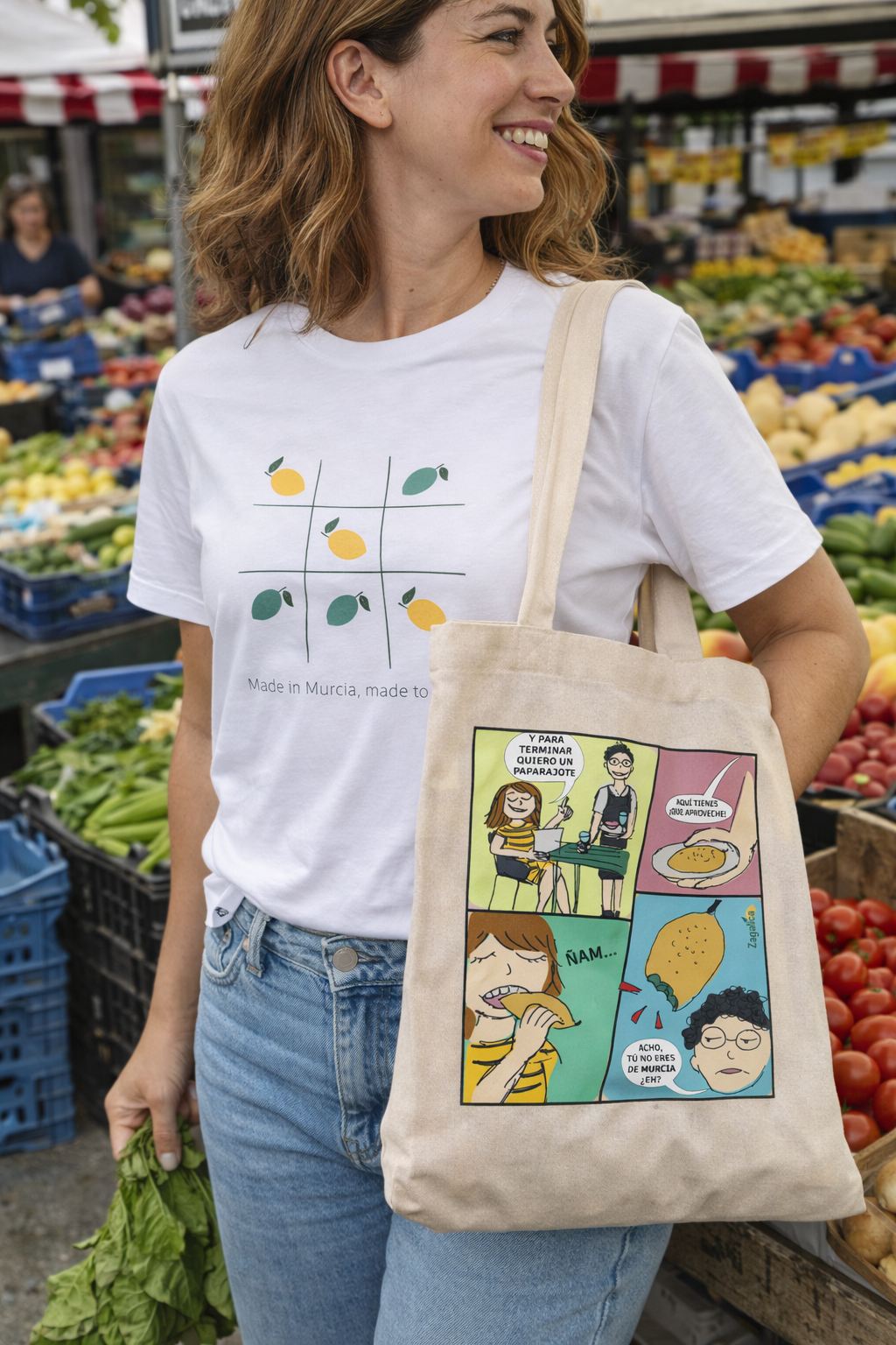 Pack camiseta "made in Murcia" + Tote Bag "Paparajote"